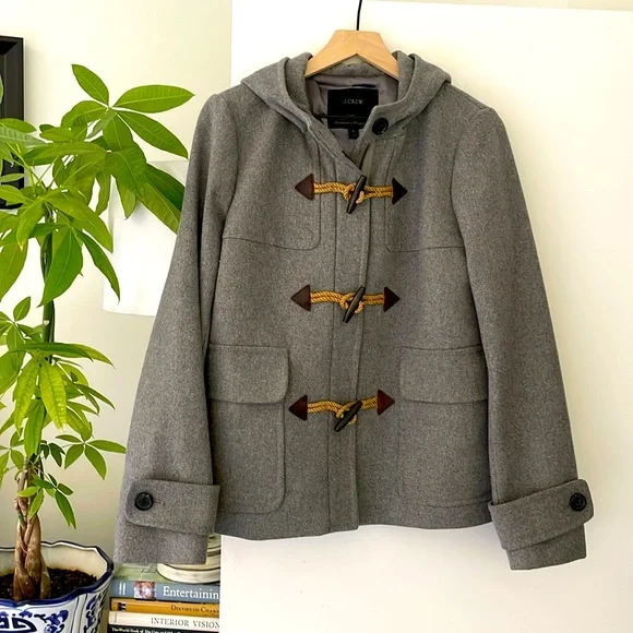 J.Crew ~ Wool Winter Coat with Toggles - Picture 1 of 12